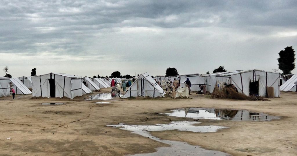 Internally displaced persons camp in Nigeria